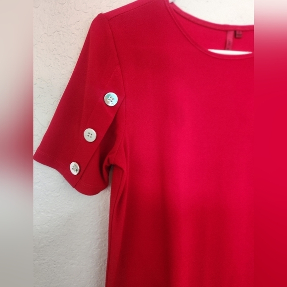 RED women's blouse Size Small - Picture 5 of 5